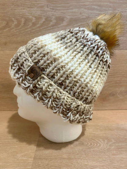Knit Pom-Pom Beanie
