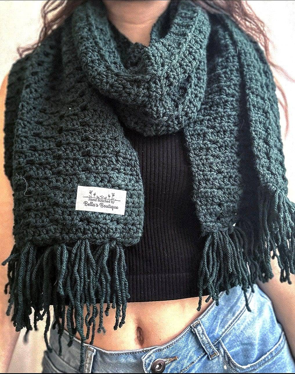 Long Tassled Winter Scarf